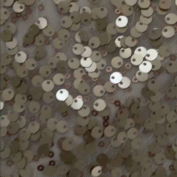 Gold Sequin Shift Dress - Picture 3 of 4